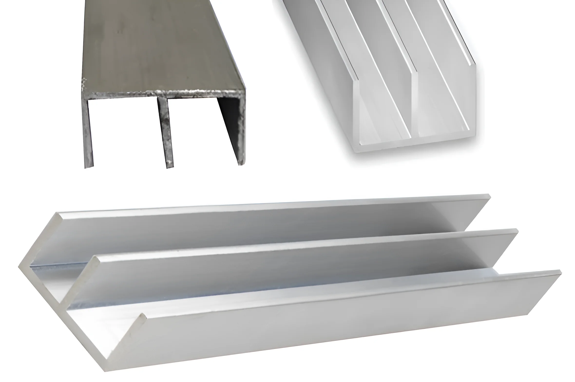 Buy Aluminium Double Channel Double Track Aluminium Profiles For Door And Windows from Manufacturer & Wholeseller at Best Price